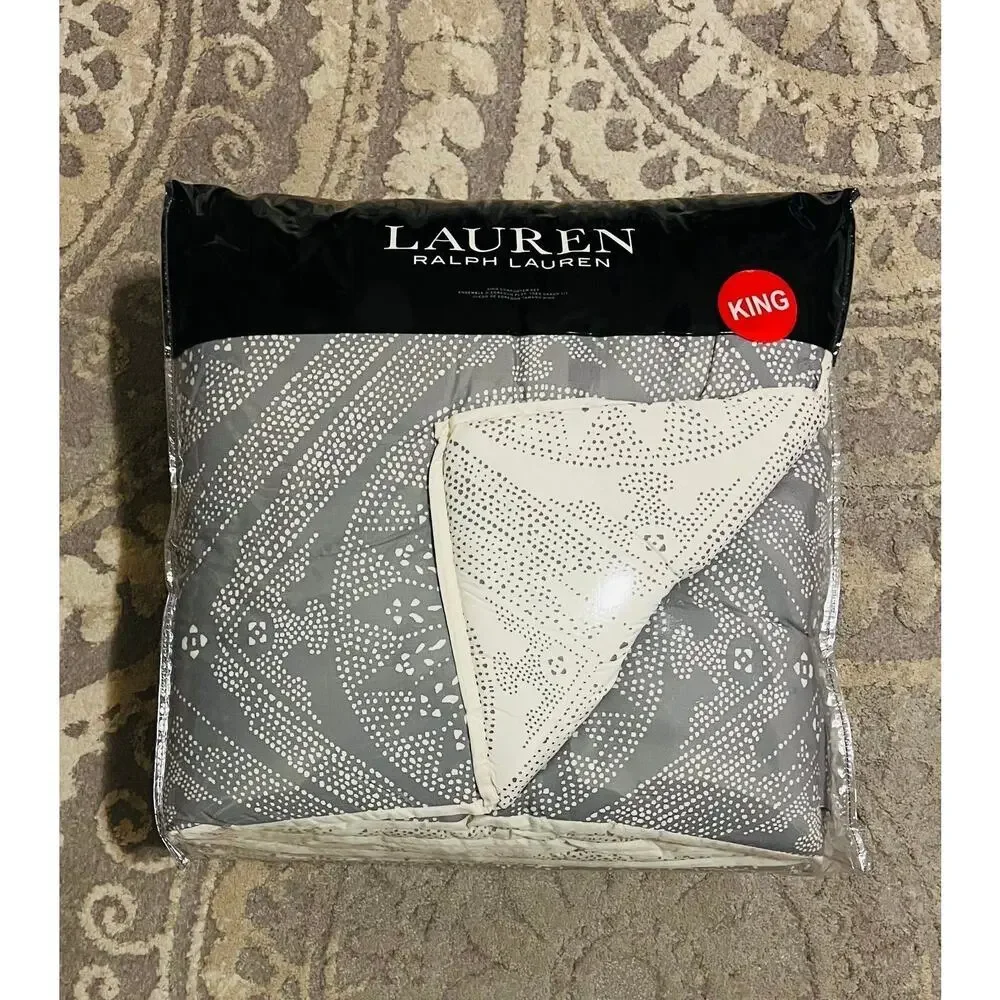 New❤️LAUREN RALPH LAUREN Cotton King Comforter set